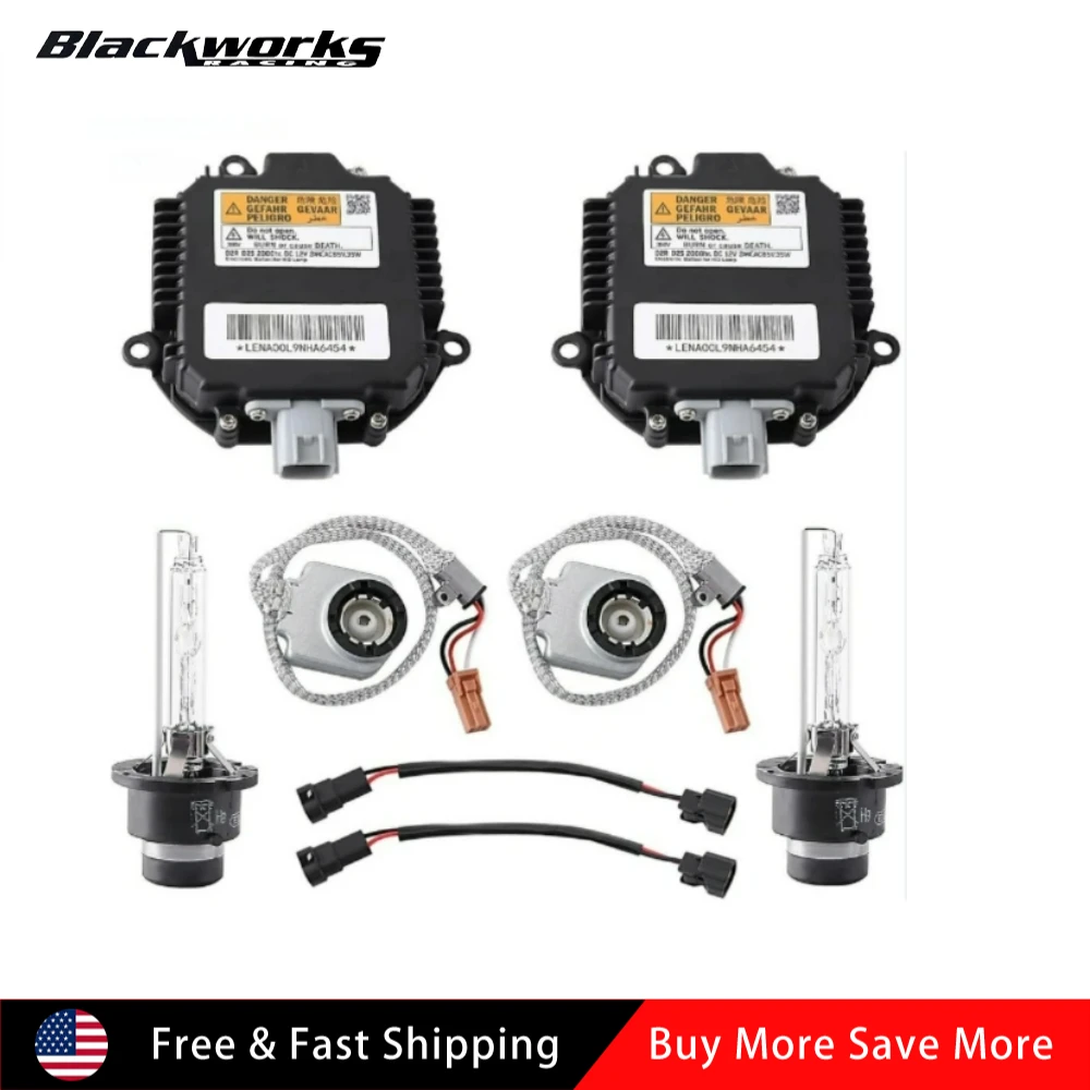 

28474-89904 2847489904 284748991B 2847489907 2Pack for 2007-2015 Infiniti G35 G37 Q40 Q50 Xenon Ballast Igniter HID D2S Bulb Kit