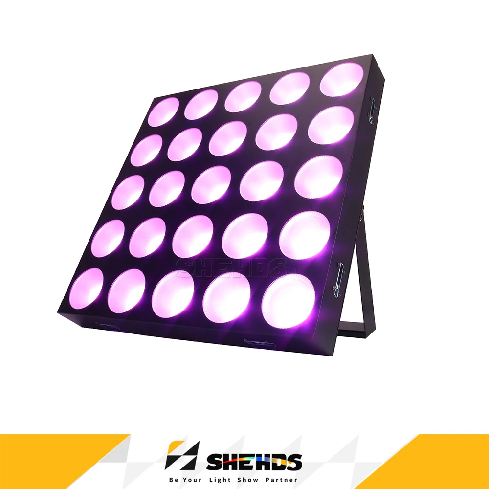 SHEHDS 25x12w RGBW Matrix Audience Light Stage Background Lighting For DJ Wedding Disco Party DMX512 Pixel Control