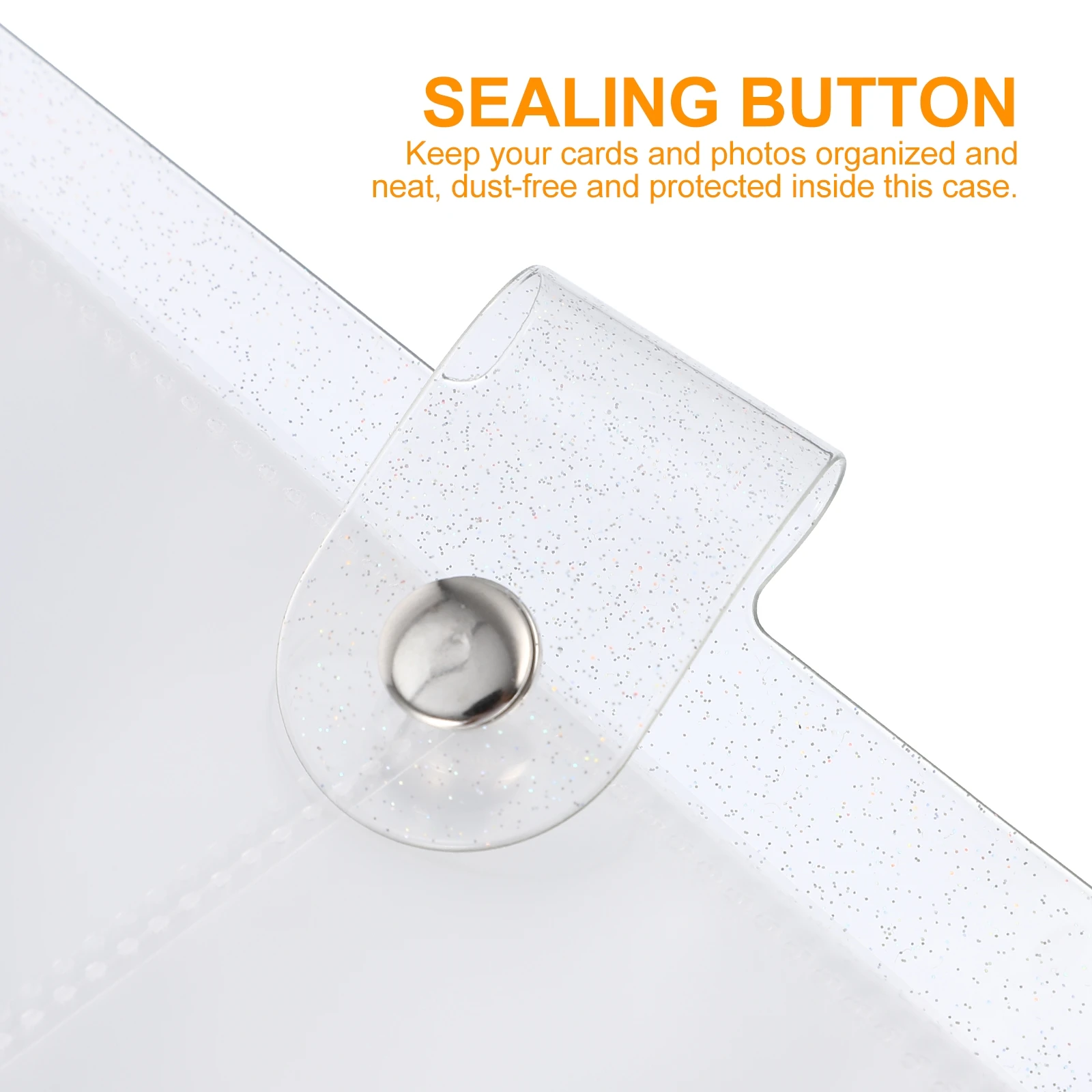 

3 Inch Photo Album White 200 Pages Cards Storage Postcard Holder Picture Albums Dust Free Protection Transparent