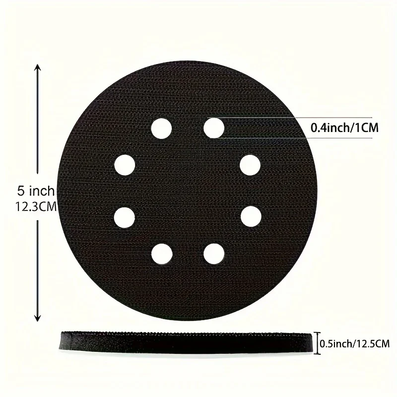 Soft sponge hook and loop interface cushion pad, used as a protective pad for sanding pads, and track sanding machine pads