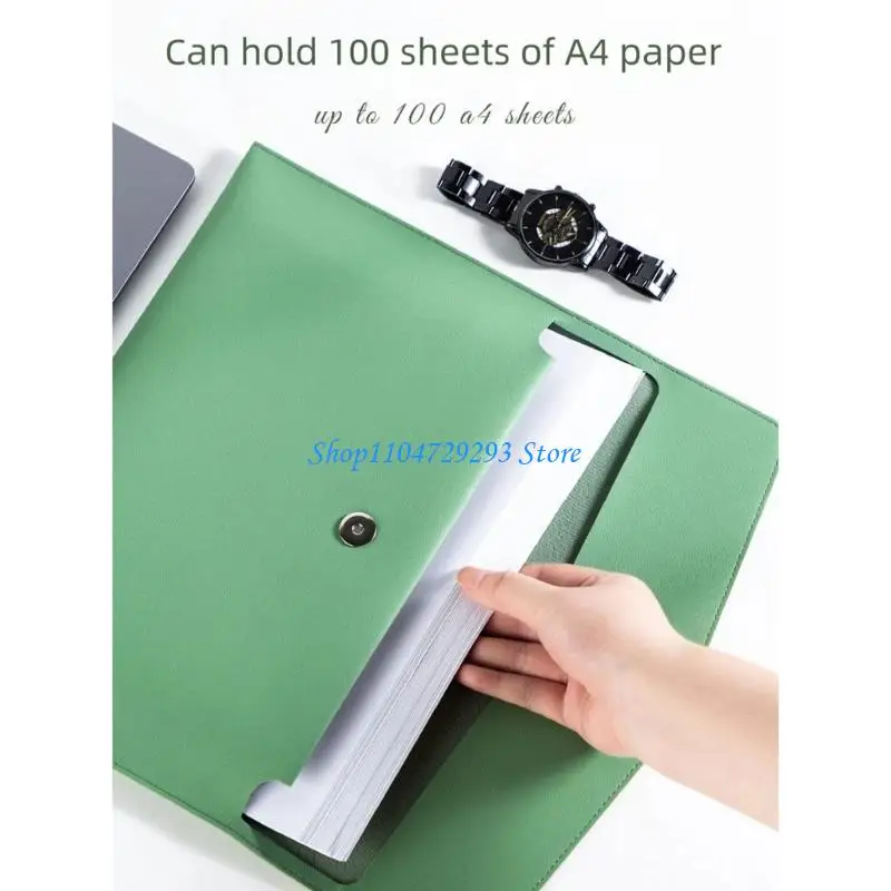 

Y2GD Water Resistant Professional Portfolios Organizers Holds Various Sheets Leather Texture Suitable for Commuters Students
