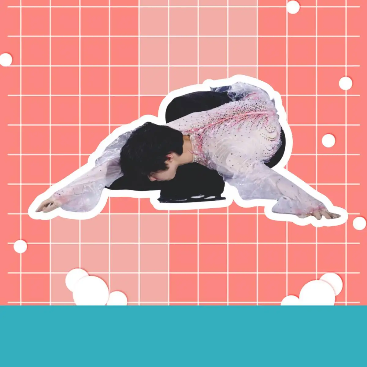 60PCS Hanyu Yuzuru Figure Skater Stickers Water Waterproof Cartoon Decals Sticker Laptop Phone Luggage Notebook Decoration