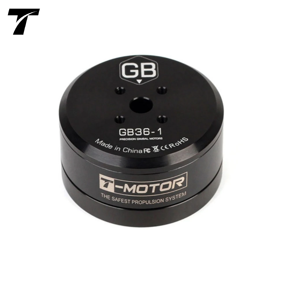 T-MOTOR GB36-1 KV50 Small Cogging Torque 3S-6S Hollow Shaft Professional Mini Brushless Gimbal Motor