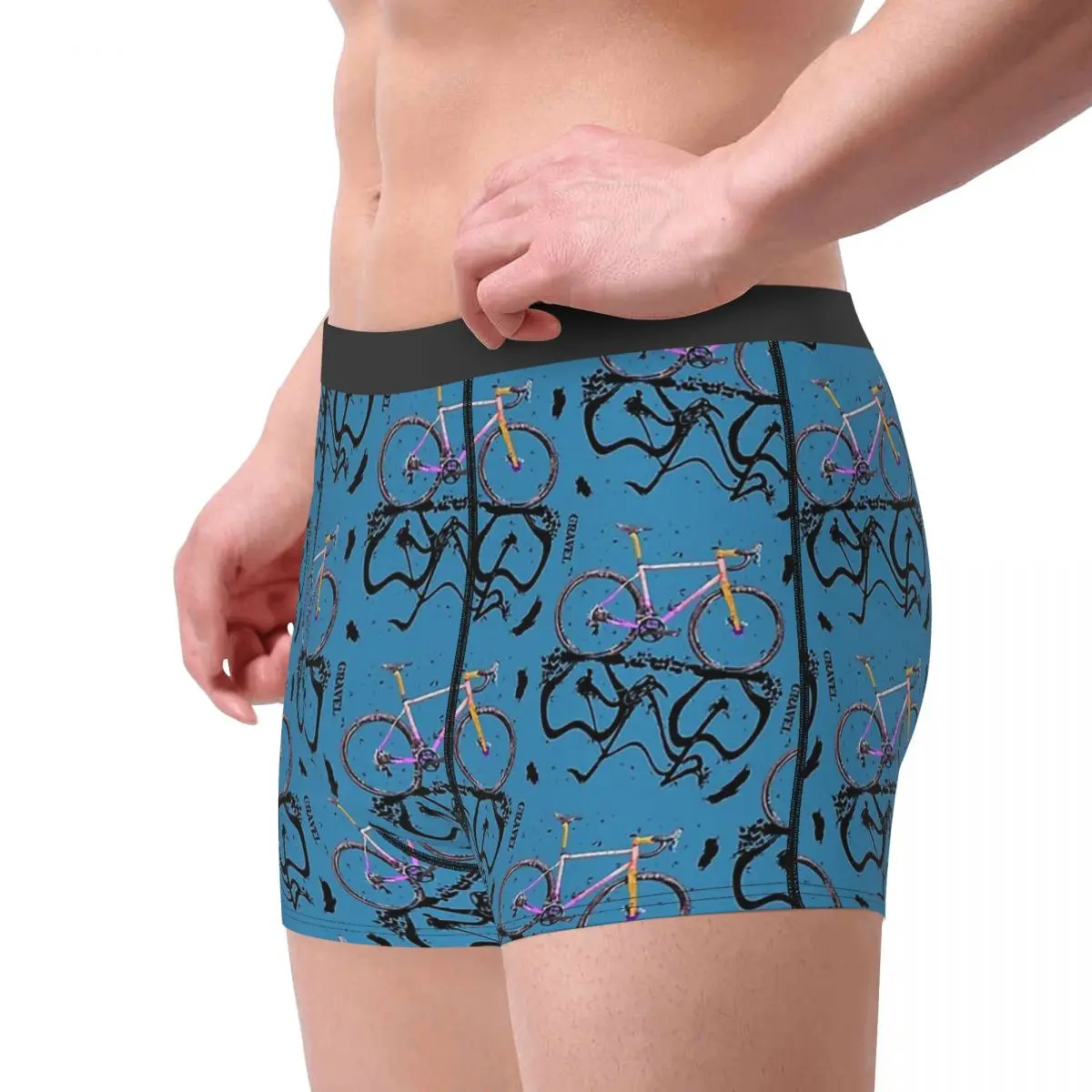 Bike Biker Cycle Bicycle Racing Gravel Underpants Cotton Panties Male Underwear Comfortable Shorts Boxer Briefs