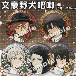 Anime Bungo Stray Dogs Cosplay Badge Atsushi Brooch Pin Dazai Osamu Collection Badge for Backpack Clothes Model Toy Gifts