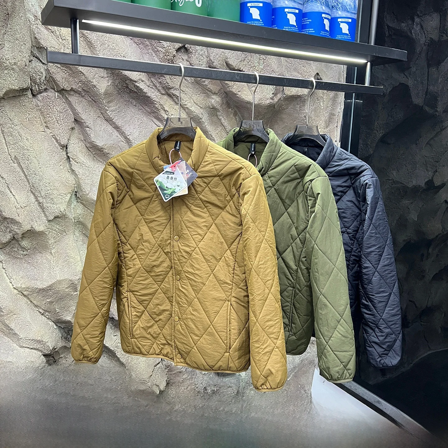 

Водонепроницаемая дышащая хлопковая куртка приталенного кроя для молодежи, модная, с длинными рукавами, на пуговицах, с ромбовидной строчкой, с наполнителем из шерстяного волокна