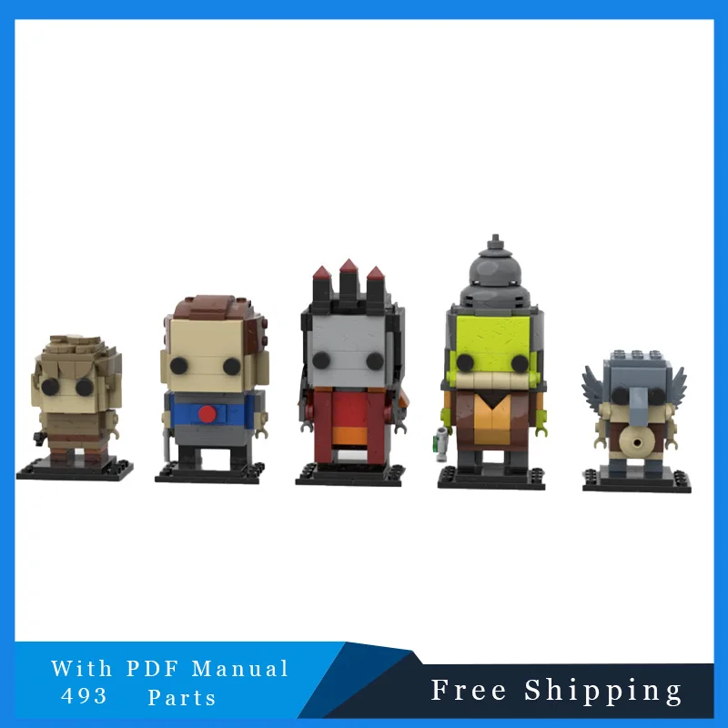 

493 Запчасти Star Battle Series Five Brickheadz Кирпичи Рождественские подарки Образование Сборка Строительные блоки Игрушки для детей и взрослых