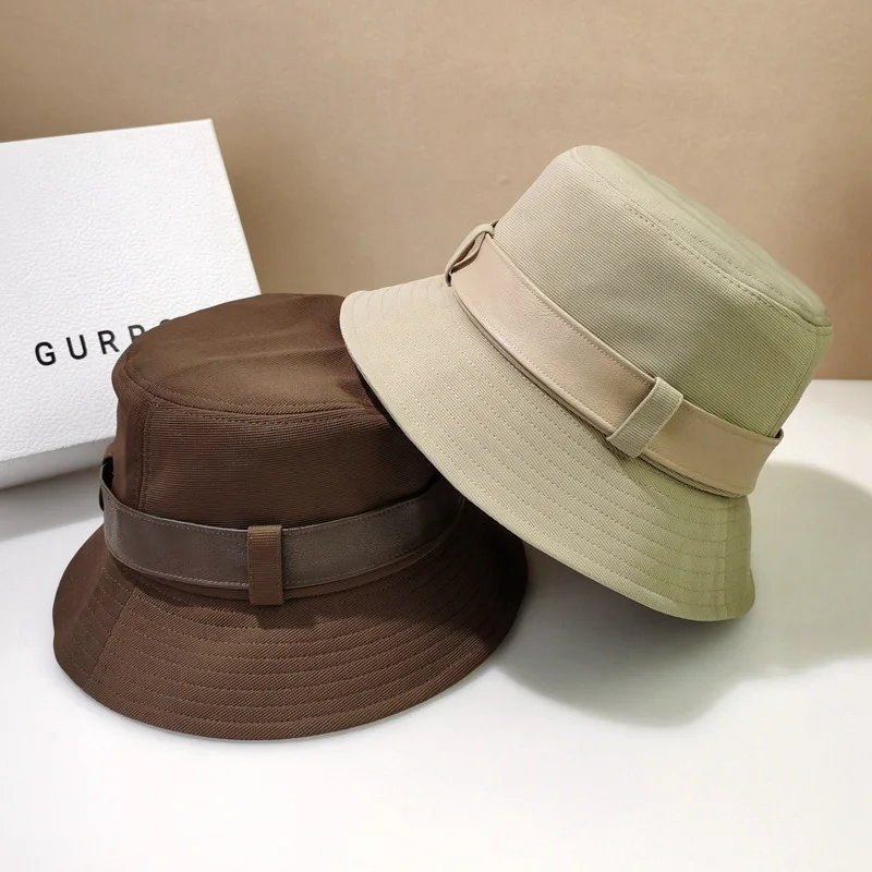 

Belt fisherman's hat pure cotton short brim foldable basin hat casual shopping fashion hat outdoor sun visor