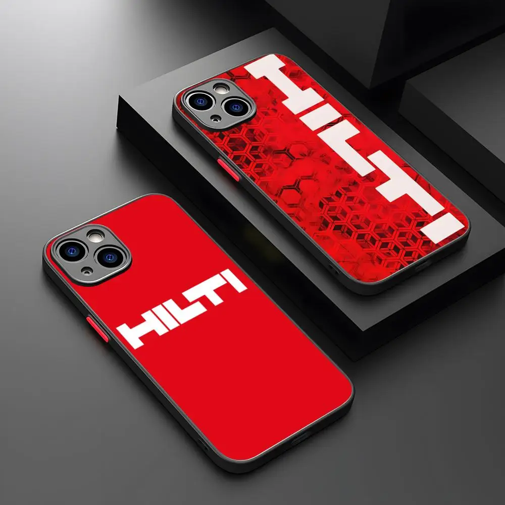 MINISO Toolbox Brand Hilti Tools Phone Case Matte Transparent For 16 15 IPhone 12 11 13 Pro Max X XR 8 Plus Back Cover