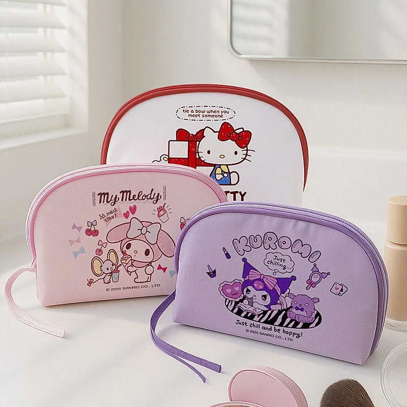 

Новая милая ручная косметичка Sanlio для женщин, портативная, большая вместимость для путешествий в Instagram-стиле, хранилище туалетных принадлежностей