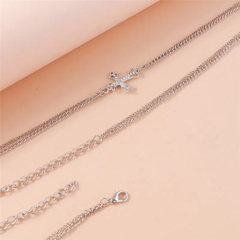 Böhmen Gothic Kristall Kreuz Taille Kette Bauch Gürtel Ketten Sommer Strand Sexy Körper Schmuck für Frauen Mädchen Partei Schmuck – Detail 9