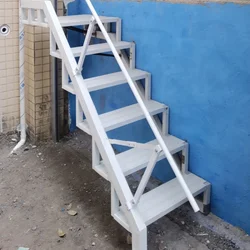 Door to door installation of stairs, wall to wall folding steps, alloy outdoor folding stairs, home customized attic ladders