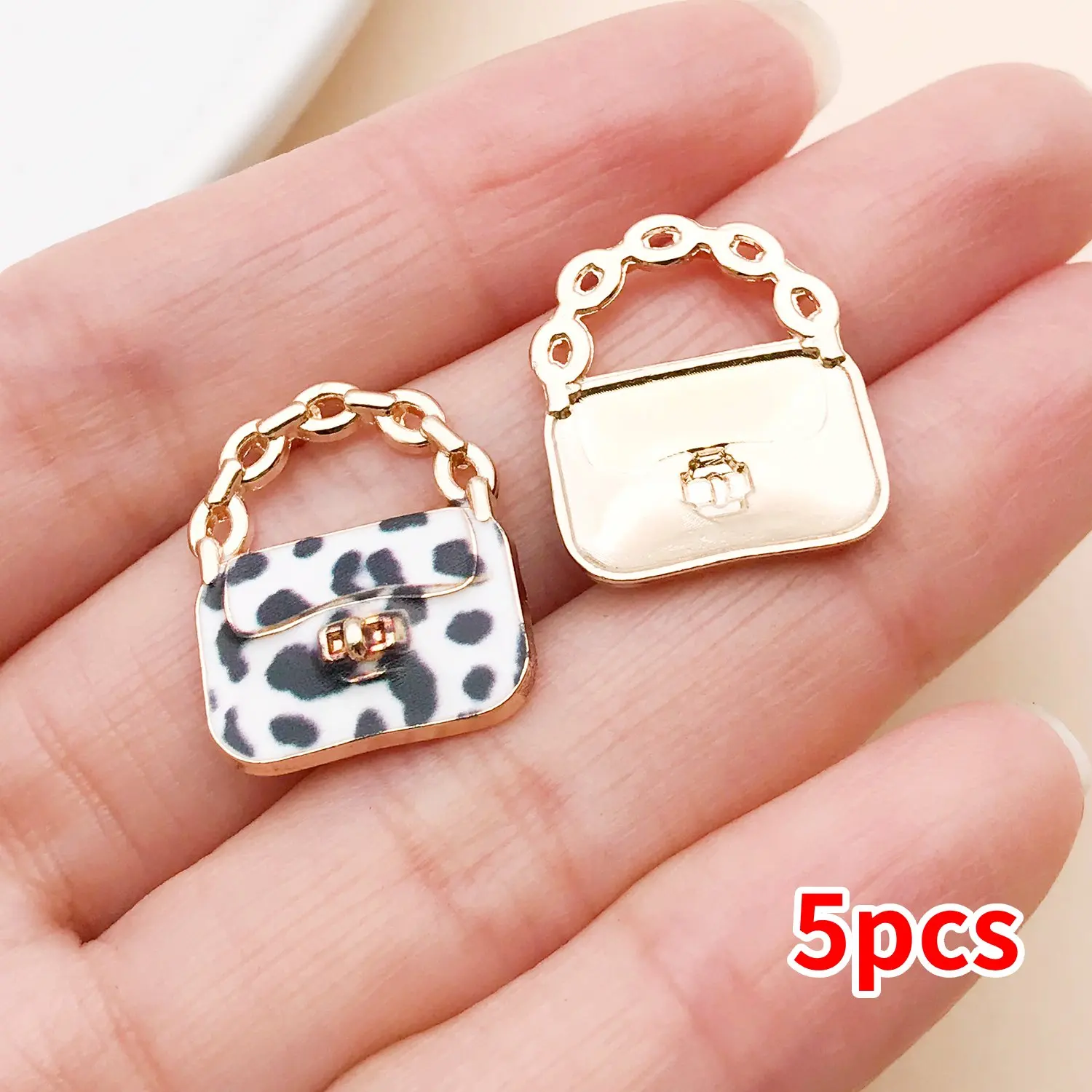 5/10 stuks 20x16mm Kleurrijke Emaille Handtas Charms Hangers Voor DIY Ketting Armband Oorbel Sieraden Maken Sleutelhanger Accessoires