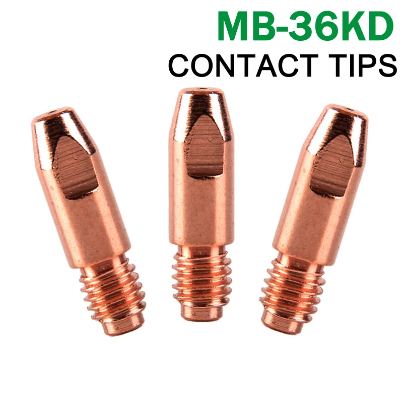 MB-36KD MIG/MAG Co2/Gas Welding Torch Tips Consumables M8*30mm 0.8/1.0/1.2/1.4/1.6 mm Contact Tips For 36KD Welding Accessories