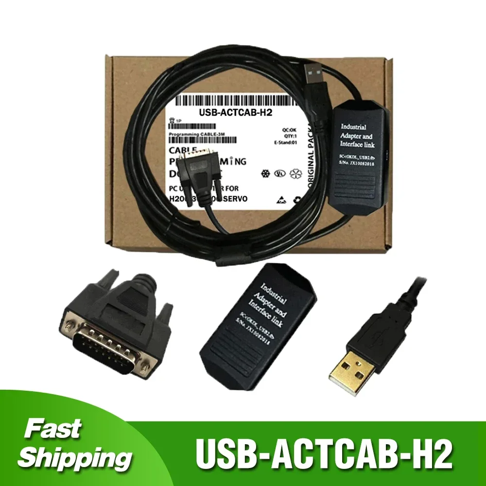 USB-ACTCAB-H2 PLC Programming Cable for Hitachi H200 3/700 Series Download Data Cable