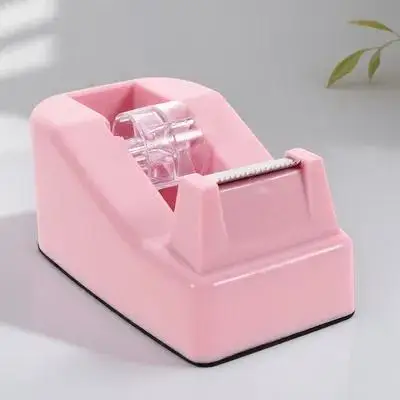 Petit distributeur coupe-ruban en plastique pour bureau à domicile, support Portable, taille compacte, lame tranchante, organisateur de bureau