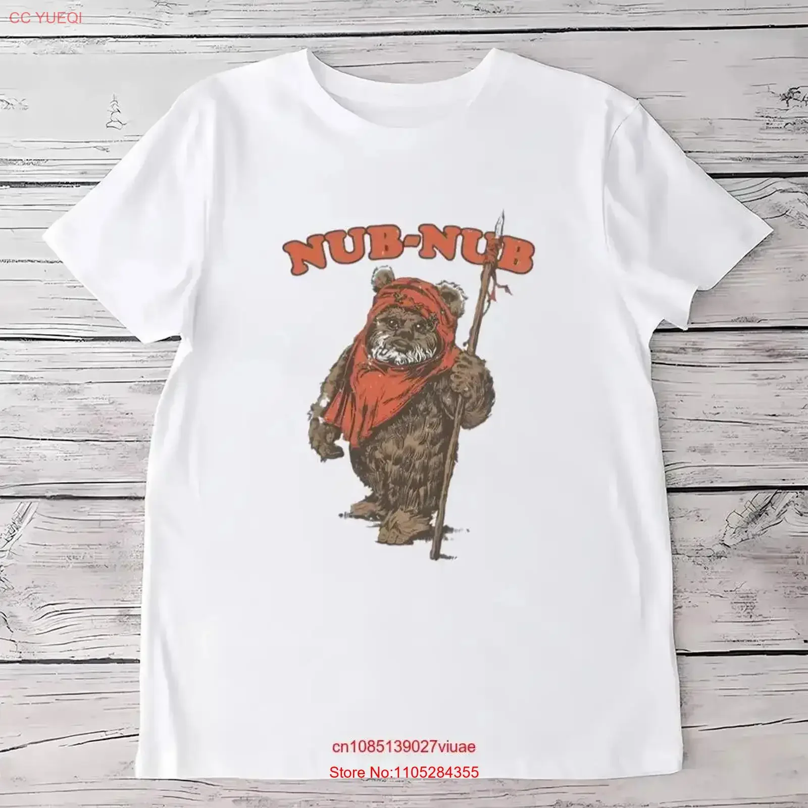 Funny Wicket Ewok Endor Nub Retro T Shirt S 5XL vintage Washed fashion Stylish Soft Top For Everyday Wear streetwear Breathable