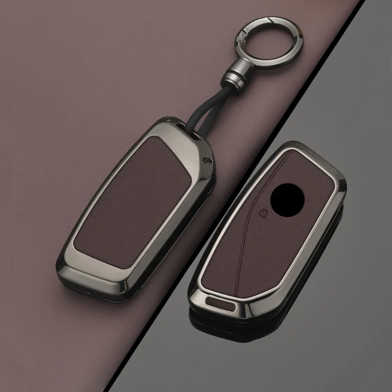 

Alloy Style Car Key Case Cover Shell Fob For BMW I7 X7 G07 LCI IX I20 X1 U11 7 Series G70 G09 XM U06 G81 M3 Keyless Accessories