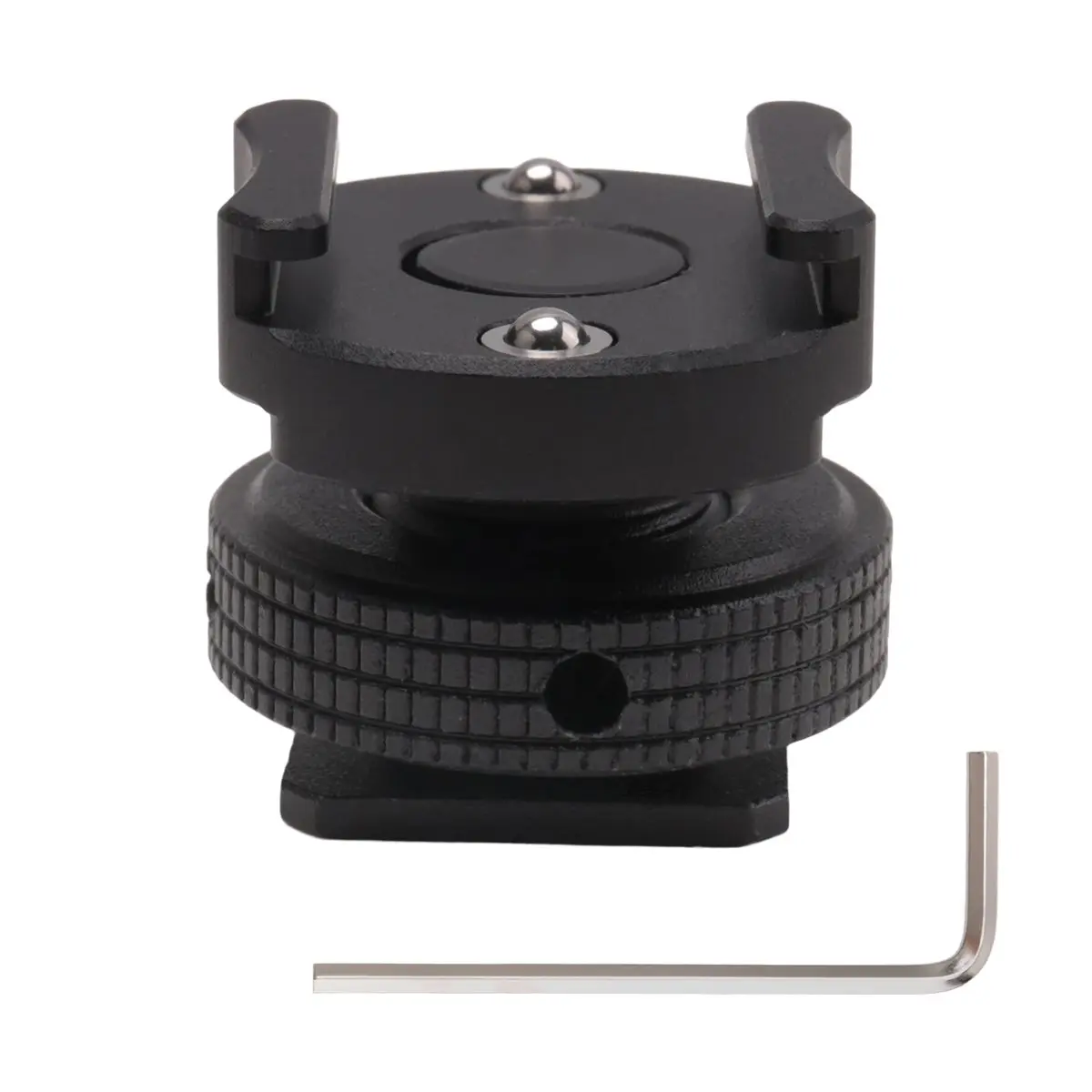 618 Mega Sale-360 Rotatable Cold Shoe Mount Adapter for Microphone Anti-Drop Hotshoe Extension for LED Light Mic Camera Cage