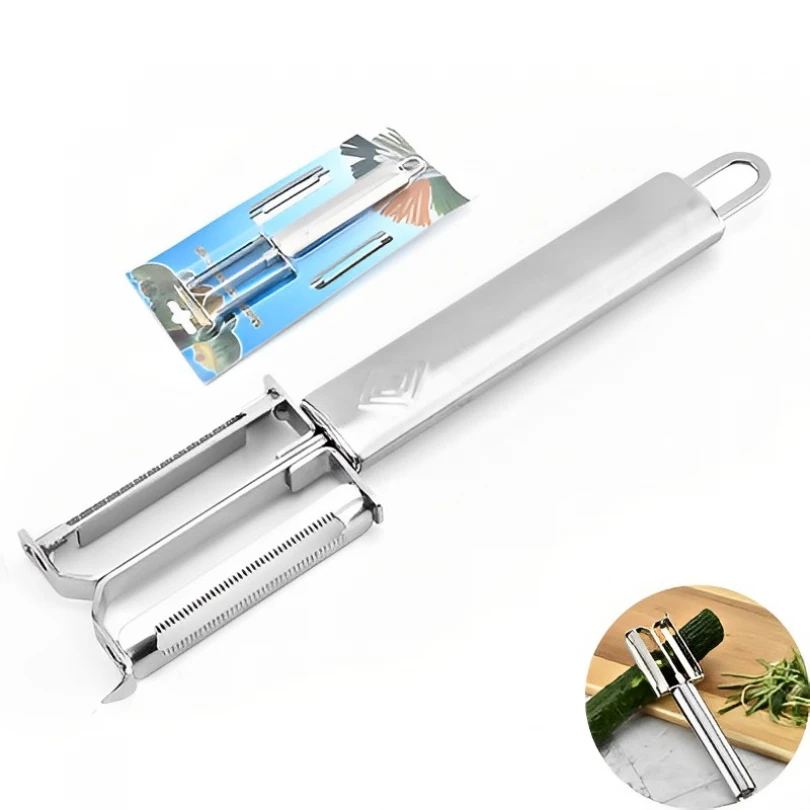 

Melon Planer Multi Functional Stainless Steel Double Headed Melon Shaving Vegetable Peeler Fruit Planing Home Kitchen Bar Tools