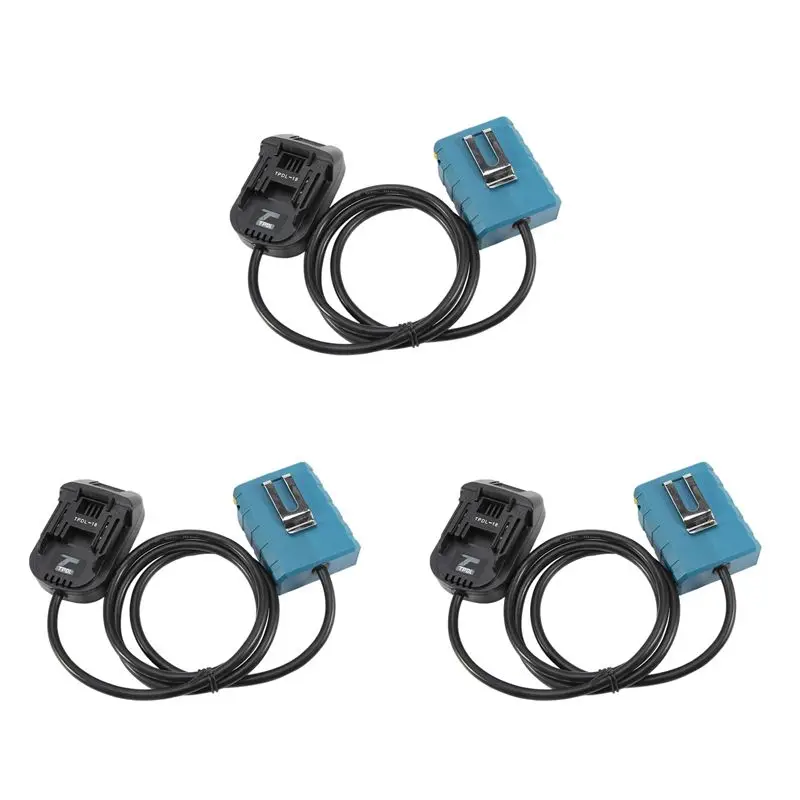 

LLCS-3X Battery Extension Cord Tool Li- Battery Adapter Weight Reducer Suitable For 18V Lithium Batteries And Tools