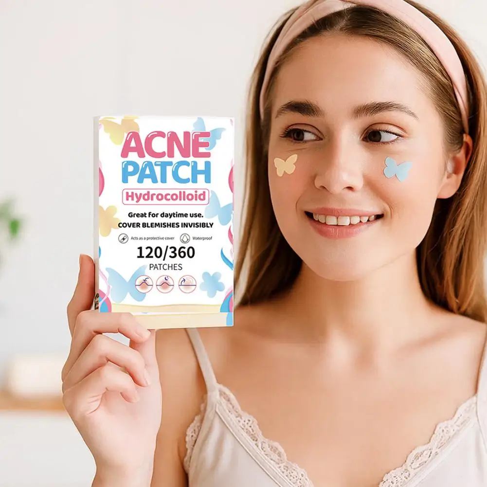 رقع حب الشباب بتصميم كلب لطيف 100/120/360 قطعة - شفافة ولطيفة ومسامية للبثور والعيوب أغطية لاصقة للعيوب