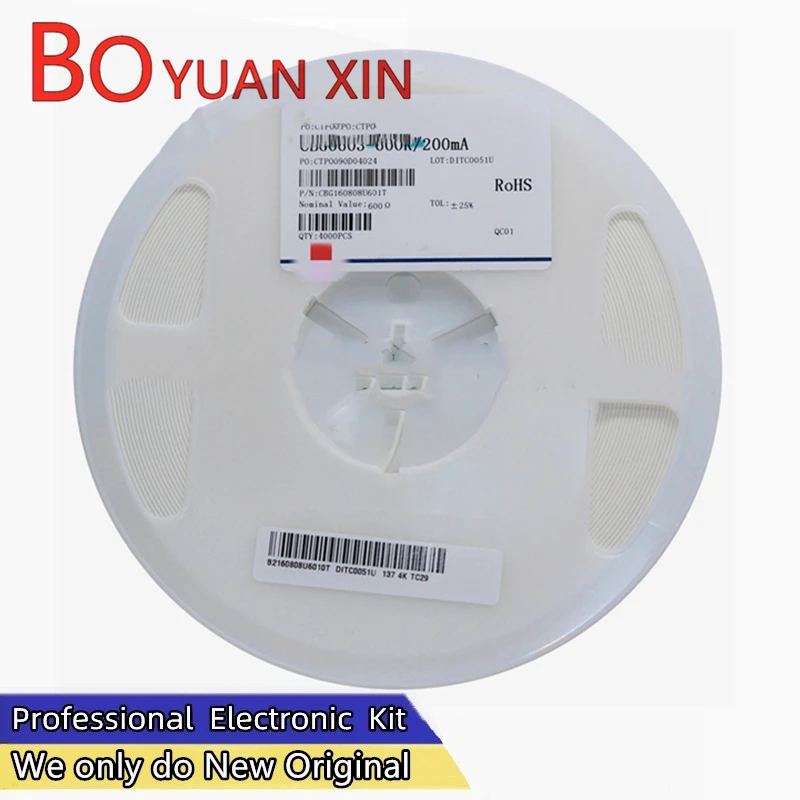 

4000PCS 0603/1608 Ferrite Beads 100MHZ SMD Ferrite Beads 70R 80R 100R 120R 150R 180R 220R 300R Chip Inductor Multilayer 25%