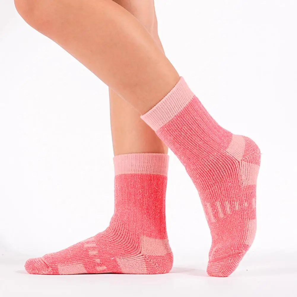 Athletic Crew Socks Cushioned Compression Boot Socks Moisture-Wicking Outdoor Sports Hiking Running Ankle Socks