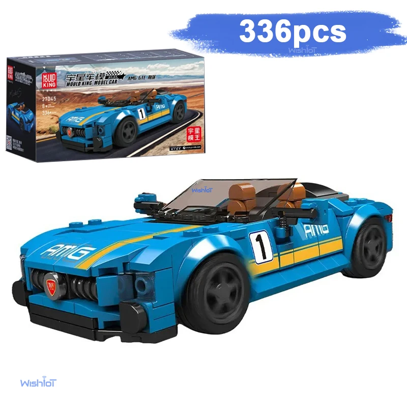 

Mould King 27045 Speed Racing Car 336pcs MOC Vehicle Model Assembly Bricks Creative DIY Supercar Boys Holiday Child Gift Toys