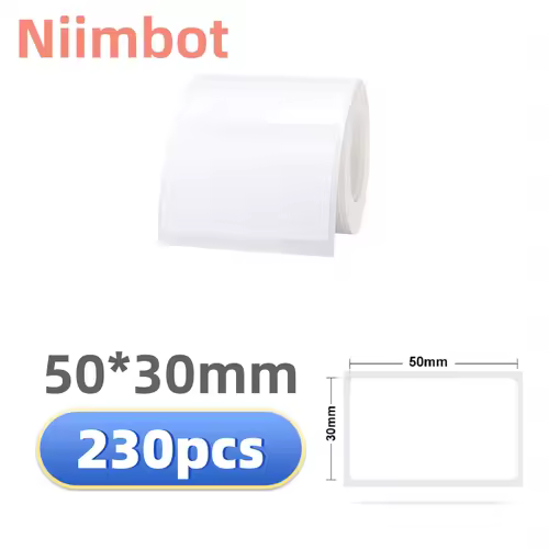 Niimbot B21/B1/B3S Thermal Label Sticker Paper Printable White 20-50mm Width Clothing Tag Commodity Price Food Self-Adhesive - Image 20