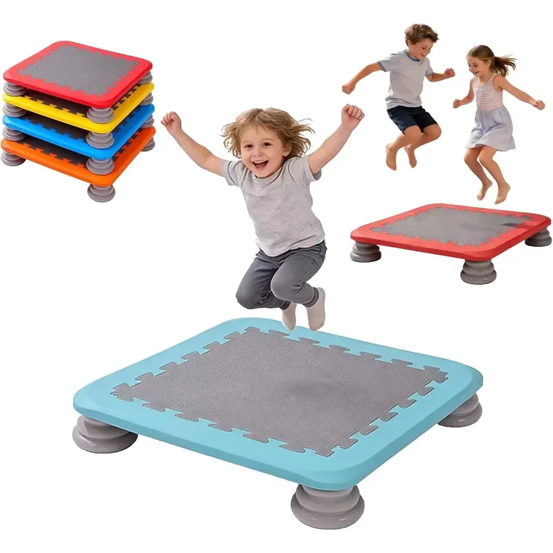 Bounce Board for Kids,Kids Jumping Trampolines Sensory Balance Play Toys Baby Springboard,Rebounder Bouncing Board for