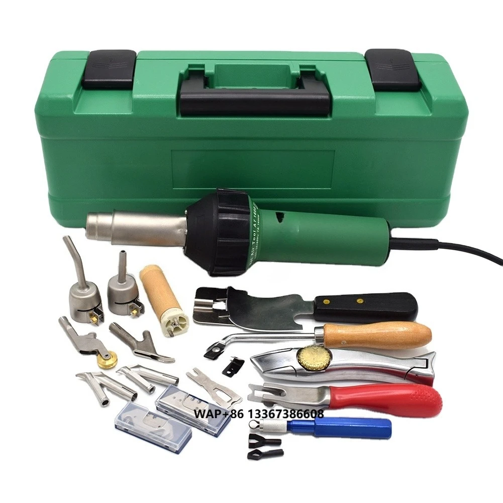 

1600W Professional Heat Kit Flooring Welding Tools Plastic Welder Hot Air Torch Groover Flooring Tools