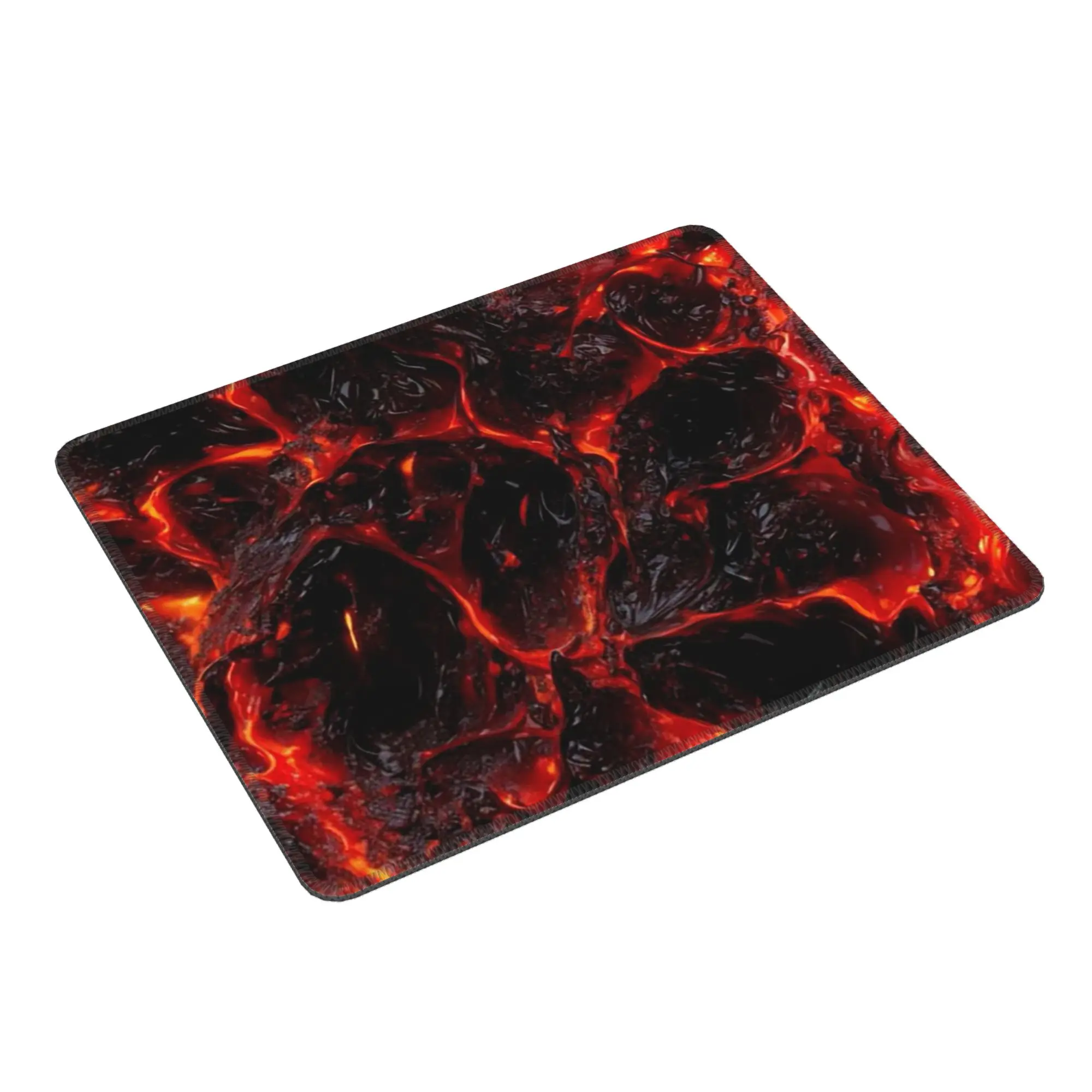 Magma Volcano Lava Fire Mouse Pad Computer Keyboard Mouse Mat Gaming PC Laptop Desk Mat Office Accessories Table Mats
