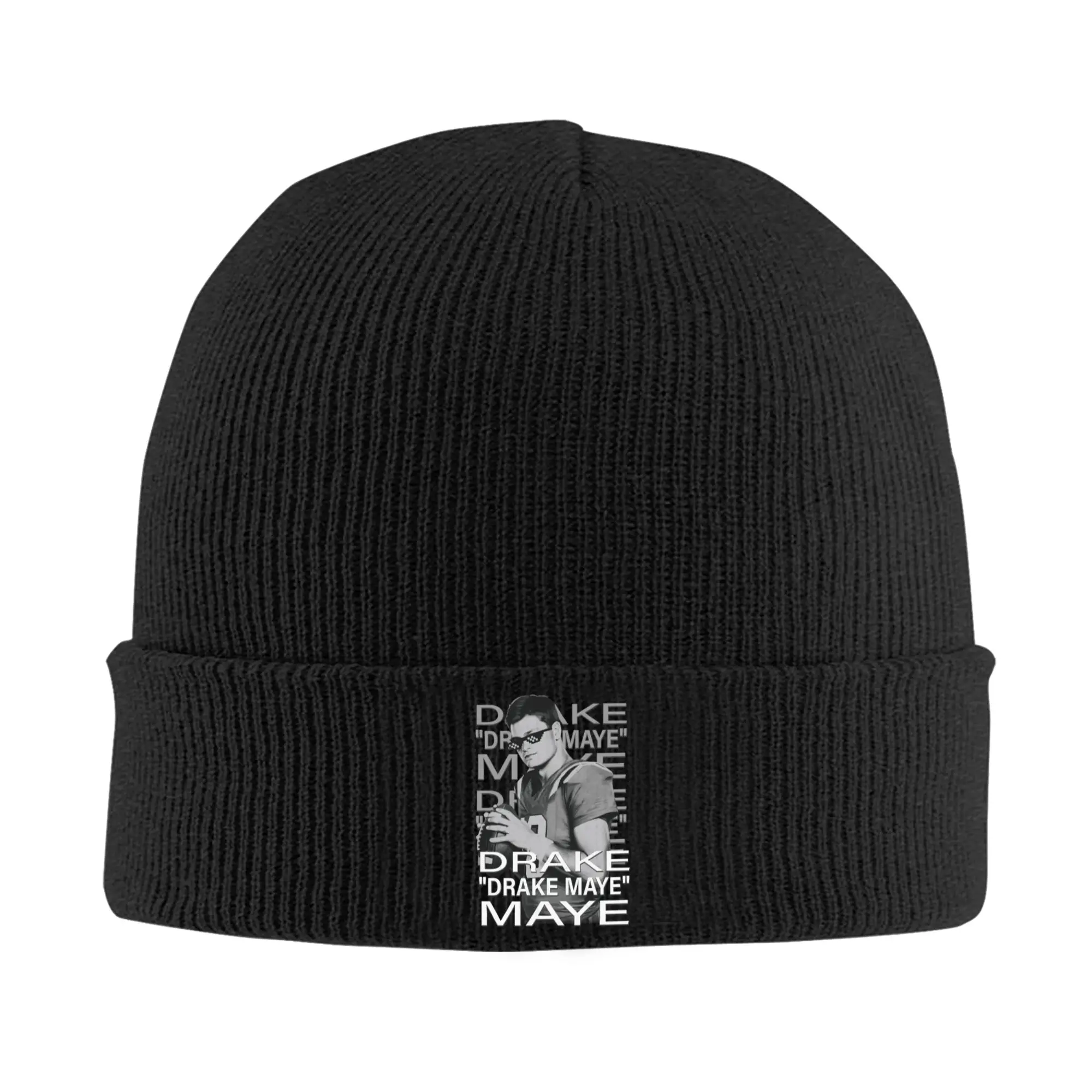 Drake Drake Maye Maye New England Patriots Bonnet Hats Beanie Hats Autumn Design Skullies Beanies Street Adult Outdoor Soft Cap