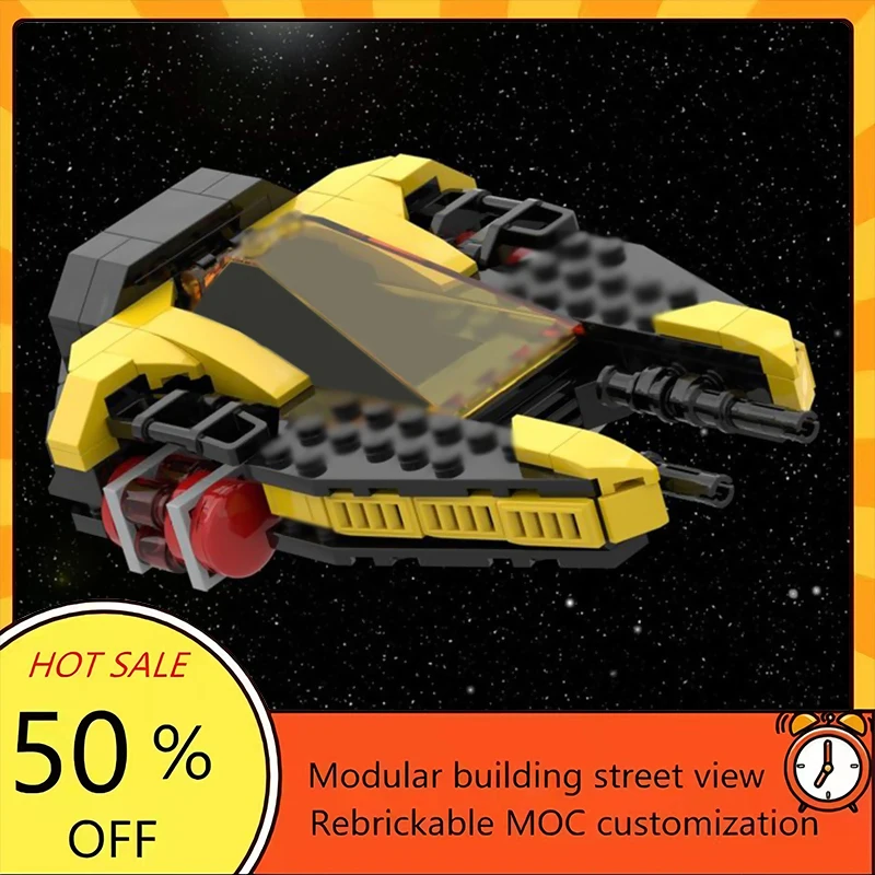 

Набор из 203 деталей: популярная модель космического корабля из фильма «Звездные войны», конструктор MOC, модульные технологичные блоки, подарок на праздник, игрушка для сборки, детский набор