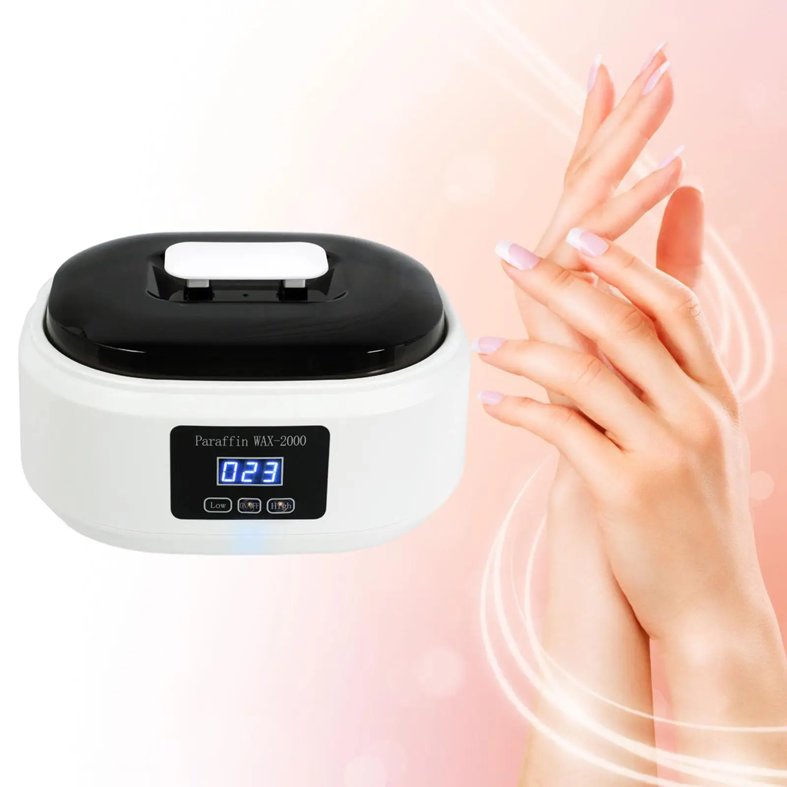 Hot Wax Hand Machine Paraffin Hot Wax SPA 200W Touchscreen Professional Paraffin Wax Machine for Body Foot Feet Hands US Adapter