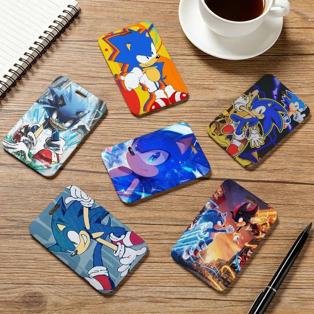 

Cartoon S-Sonic Neck Strap Lanyard Card Holder ID Bus Card Cover Badge Holder Pass Hang Rope Lariat Gifts Keys Accessories