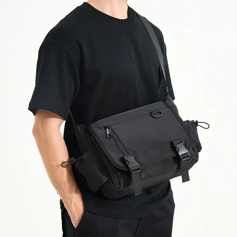 Casual Crossbody Bags Men Waterproof Oxford Shoulder Messenger Bag Men Multiple Pockets Sling Bags Male Travel Satchels Bookbags