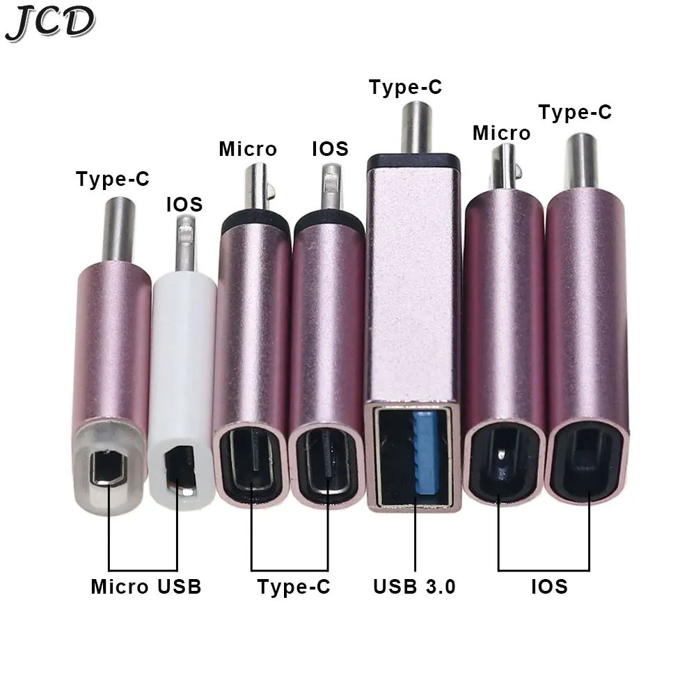 JCD Type C Female To Micro USB Male Adapter Connector USB TypeC Micro USB ios Charger Converter for Android Huawei Xiaomi Iphone