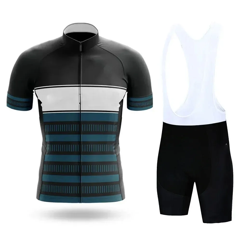 Cycling Jersey Set Men\'s Cycling Set 2024 Summer Outdoor Sport Bicycle Wear Clothing Breathable Bike Clothes MTB Cycling