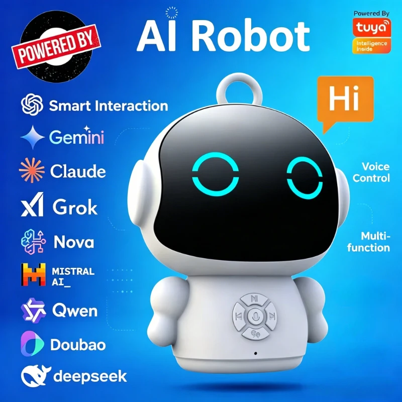 Smart AI Robot WiFi Early Education Toys For Children Speech Recognition & Voice Interactive Educational Learning Machine
