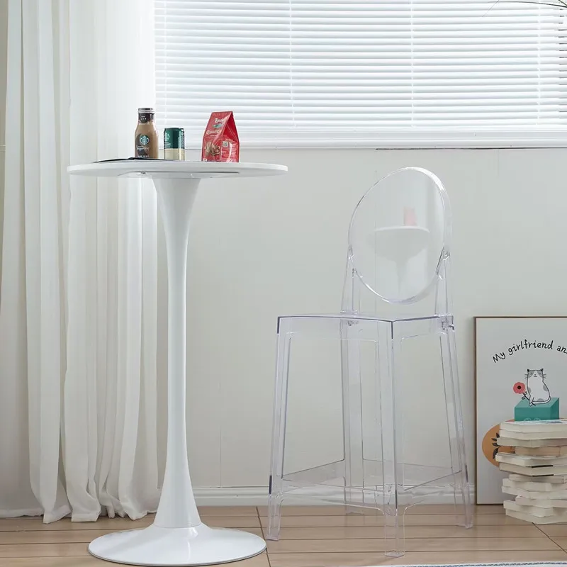 8 sztuk moda wystrój domu przezroczysty akrylowy plastikowy duch krzesło restauracja jadalnia stołek meblowy do dekoracji baru imprezowego