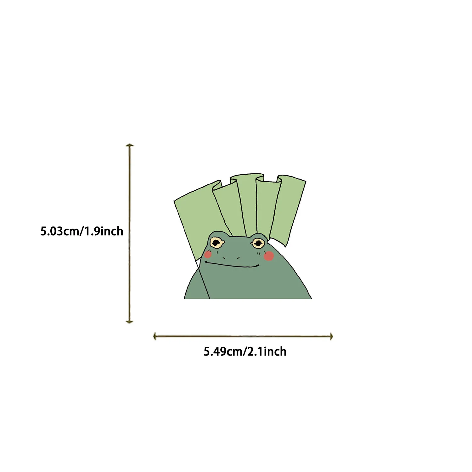 50PCS Fun Cartoon Frog Stickers Scrapbooking Collage Material Phone Cases Guitar Notebooks DIY Decorative