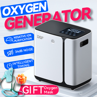 8L Home Oxygen Concentrator Touch Screen Portable Oxygen Concentrator Negative Ion Mode Timing Function Elderly Pregnant Women