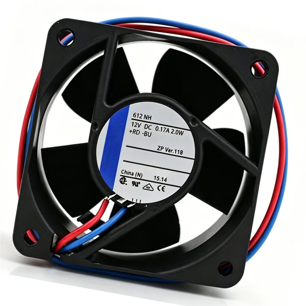 

Replacement 612NH Cooling Fan DC12V 6025mm Ball Bearing Axial Fan For CNC Machine Inverter Cabinet Power Supply Cooler