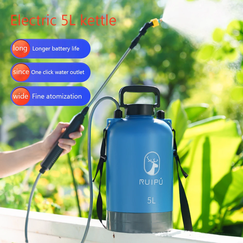 

5L Electric Sprayer Rechargeable Garden Watering Spray Gun Garden Sprayer Smart Agricultural Disinfection Pesticide Dispenser