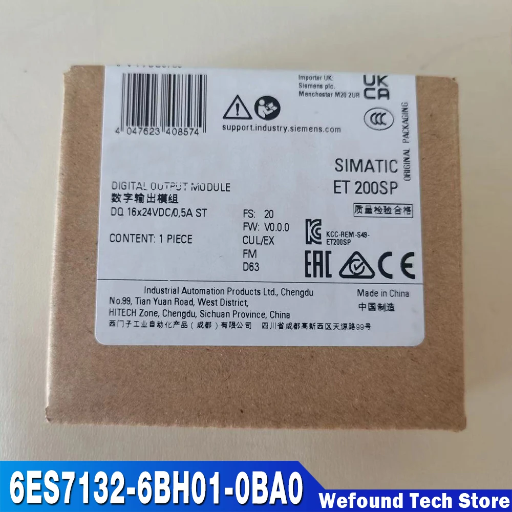 For SIEMENS DIGITAL OUTPUT MODULE SIMATIC ET 200SP 6ES7132-6BH01-0BA0