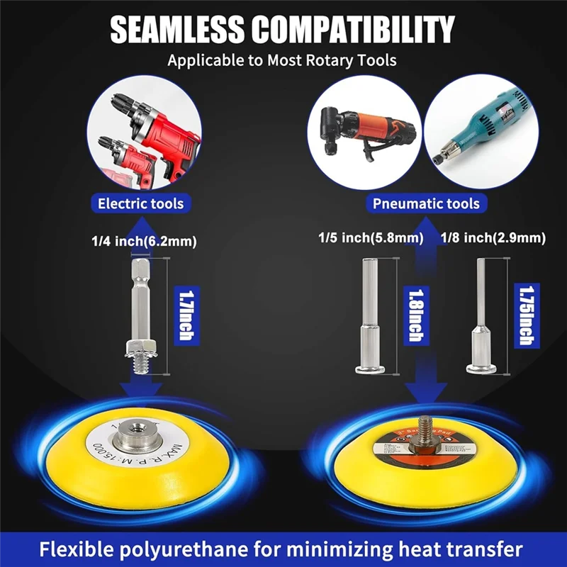

AA01-Набор для полировки шлифовальной дисковой дрели-133 шт. шлифовальная насадка, 3-дюймовая влажная и сухая фара для автомобилей, реставрации по дереву и металлу