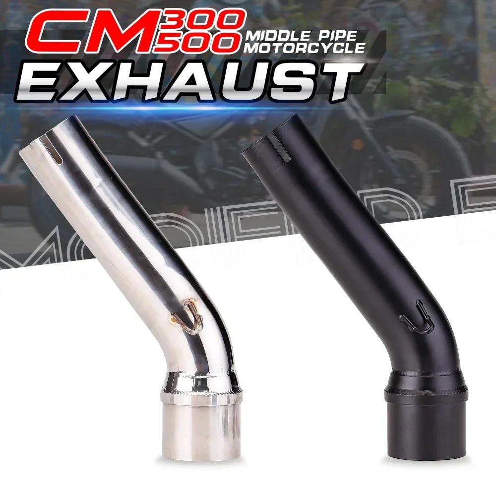 

For Honda Rebel 500 Cmx500 Cmx 500 Slip-On Link Pipe Exhaust Muffler 51mmJiu