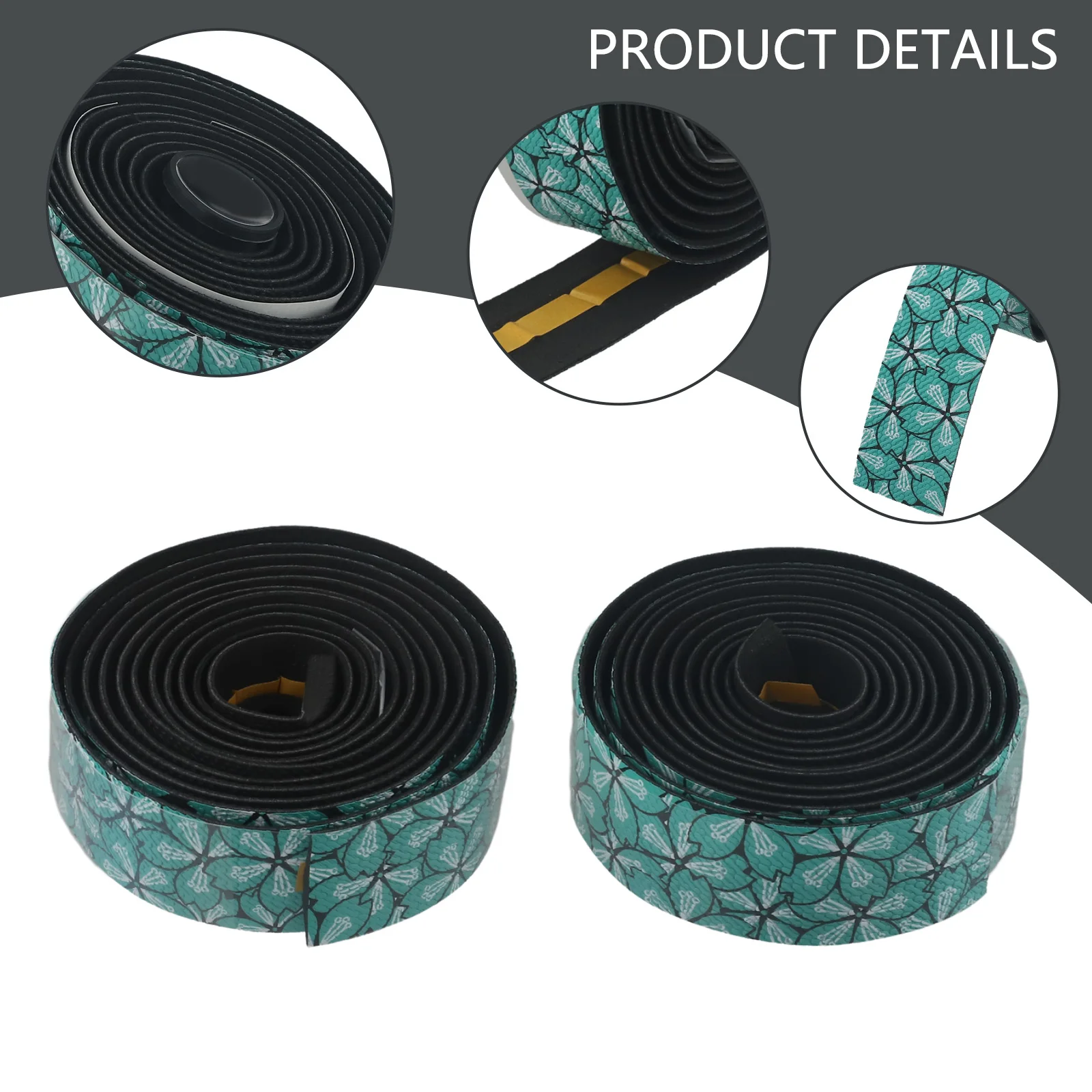 Bike Bar Tape Sakura Pattern Road Bicycle Handlebar Cover Comfortable Bike Handles Strap Anti Slip Shock Handles Tape For Gravel